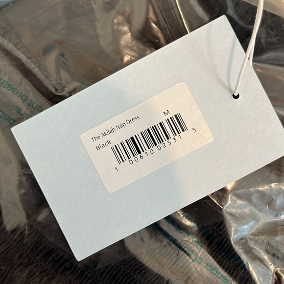 NWT Hill House Akilah Nap Dress in Black Poplin M - Picture 6 of 8